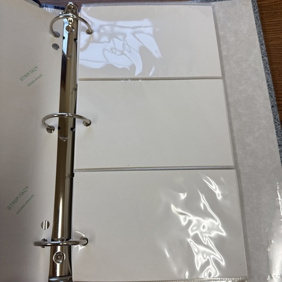 Vintage 1990 NOS Holson Pebbled Brown Blue Photo Album Holds 200 3.5"x5" Photos - Picture 5 of 5